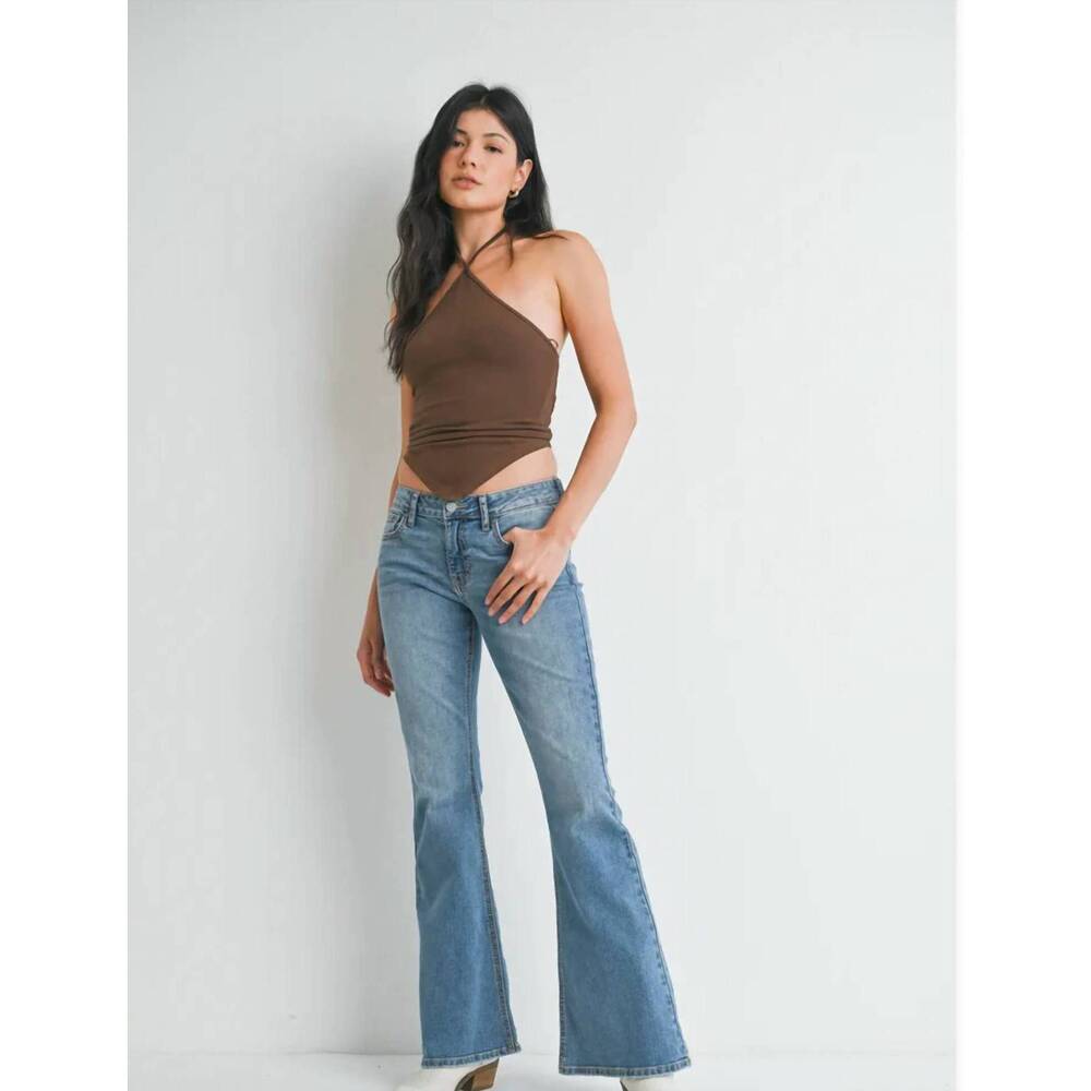 NEW JBD. low-rise bootcut jeans in medium wash